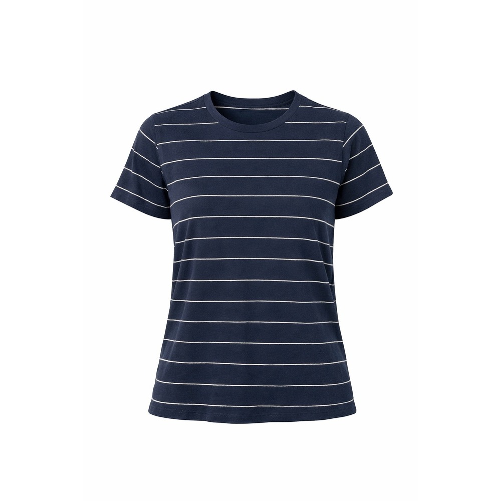 Old Navy Soft-Washed Mens XL Navy Blue White Striped Short Sleeve T-Shirt